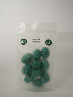 Цукерка Sweet Buds OG KUSH 10g 100 mg CBD з білого шоколаду