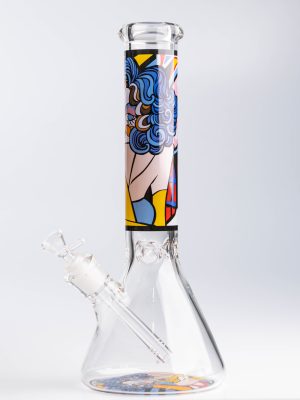 Бонг скляний 26см "Abstraction" GT-120S