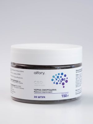 Мармелад 50 MG CBD зі смаком смородини, aifory, 30 шт