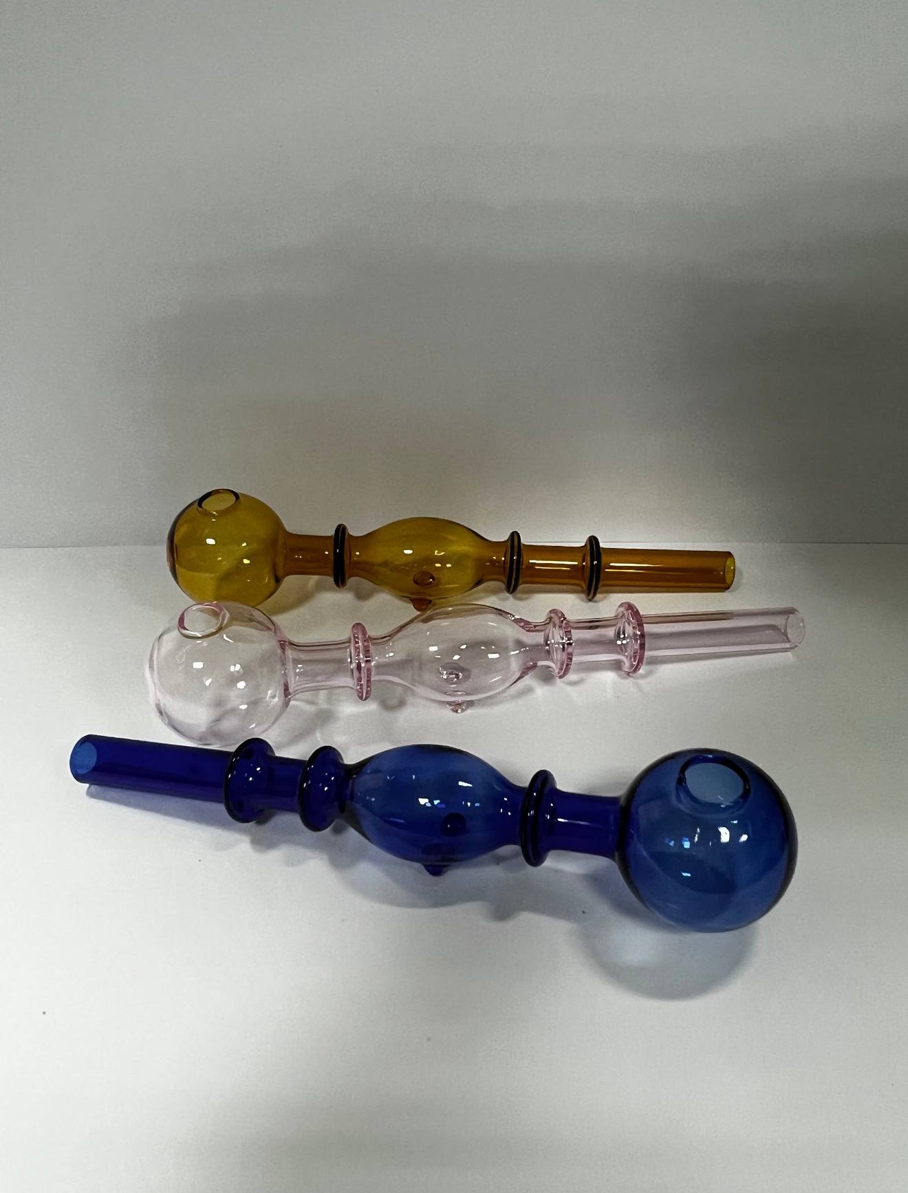 Трубка скляна курильна "Oil Burner" GT-082CE (14см) - Зображення 2