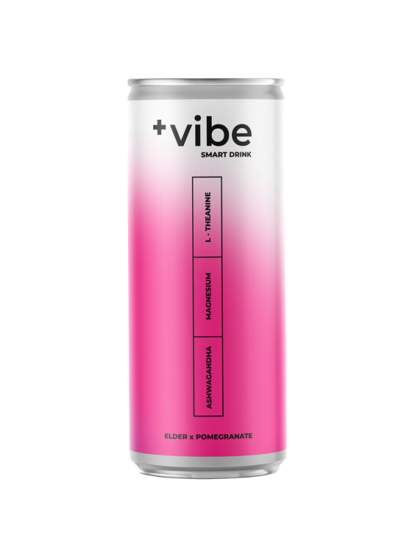 Soda PLUS VIBE: ELDER x POMEGRANATE