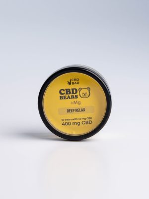 Желейні КБД + Mg ведмедики 10шт в шайбі 16г смак лимон 400mg CBD Vegan