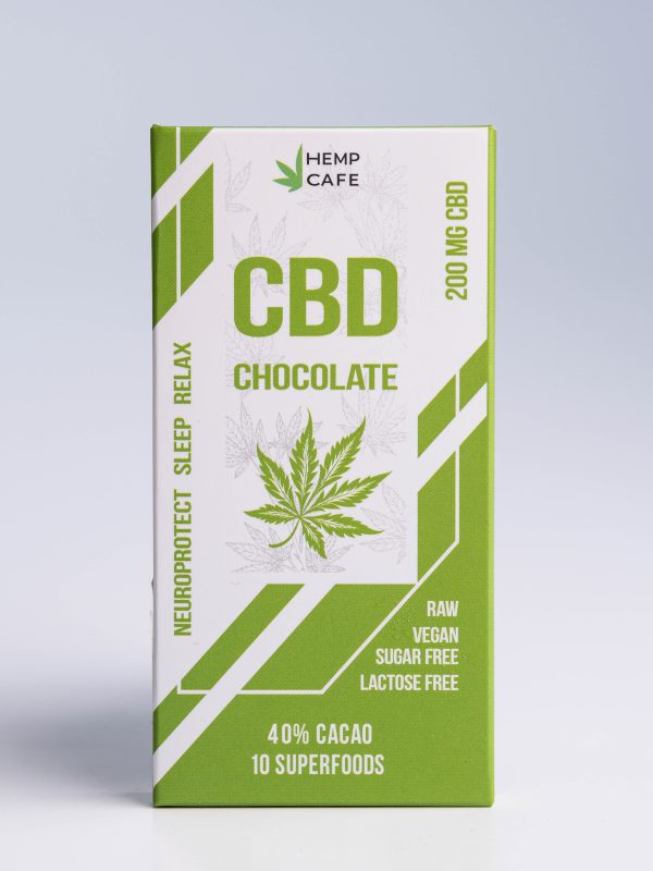 Шоколад темний "CBD" 200mg CBD  плитка 40г