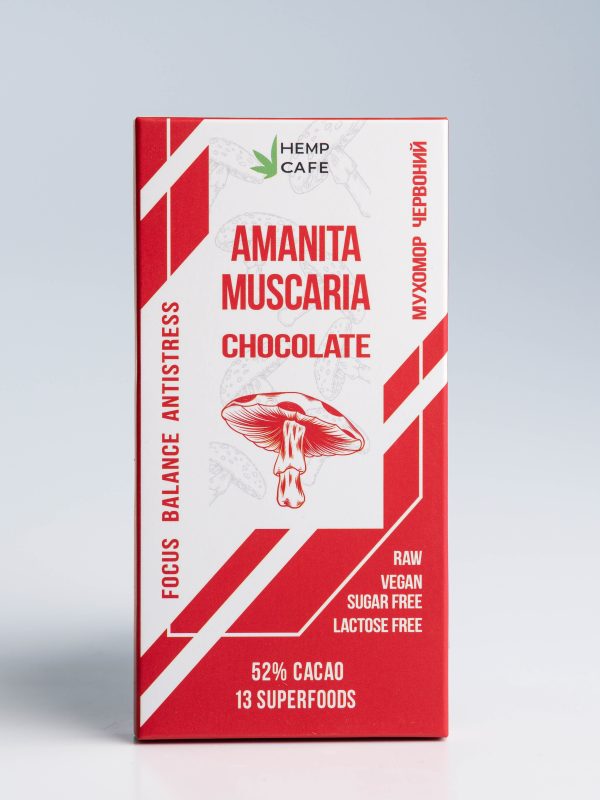 Шоколад темний "Amanita Muscaria" плитка 40г TM  Hemp Cafe