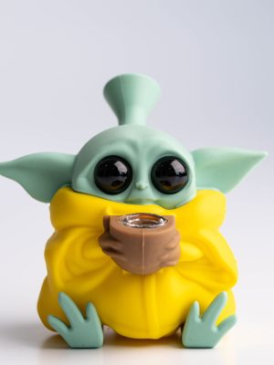 Cиліконовий бонг/трубка 15см "Йода"