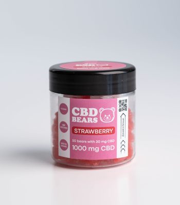 Желейні КБД ведмедики 50шт зі смаком полуниці 1000mg