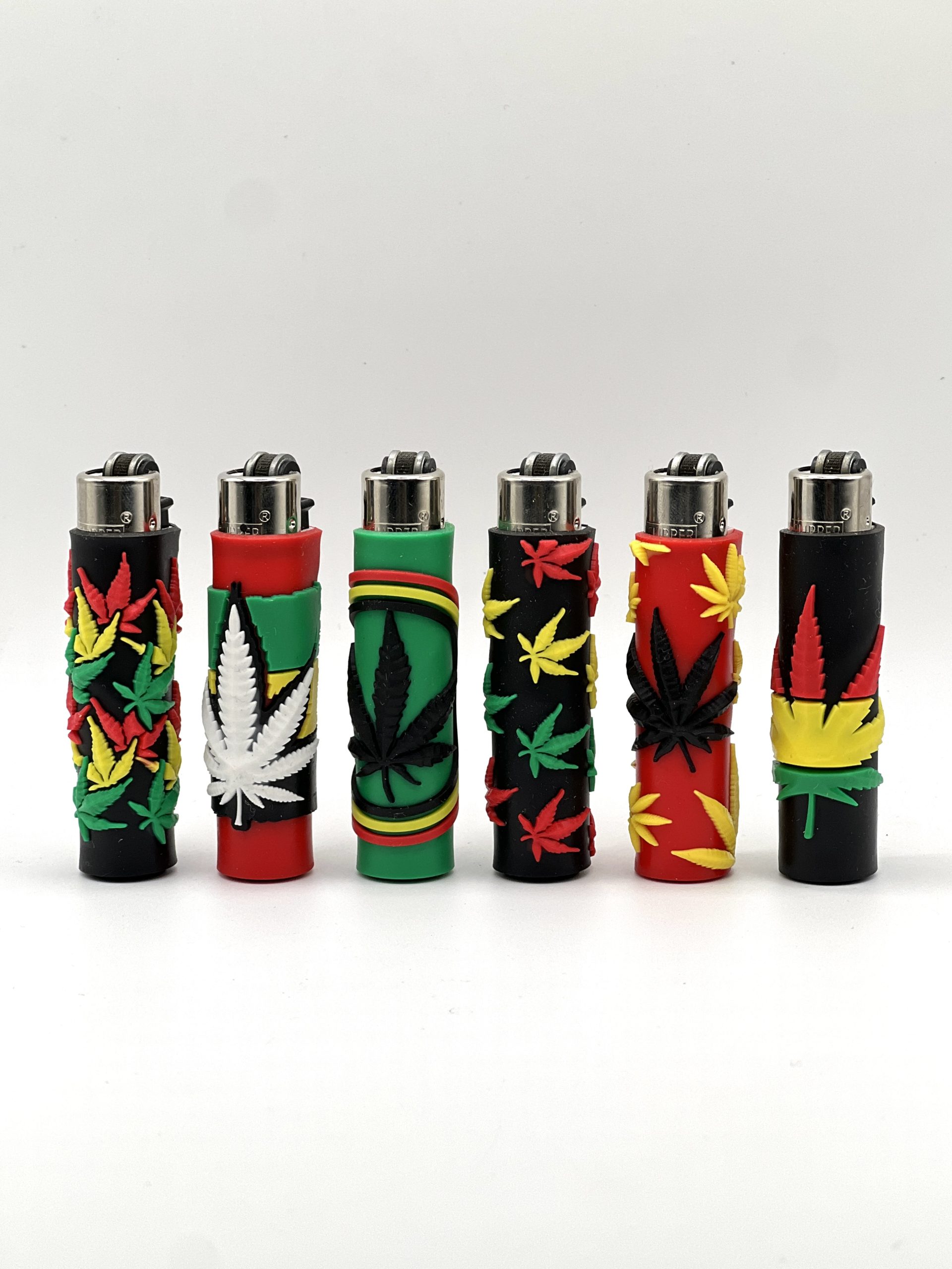 Запальничка "D30 CLIPPER FCP21RH WEED COLORS"