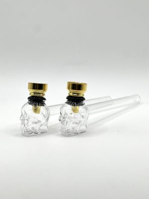 Трубка скляна курильна "Череп"