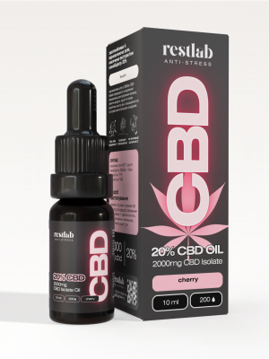 Олія 20% СBD Isolate cherry RESTLAB (10мл)