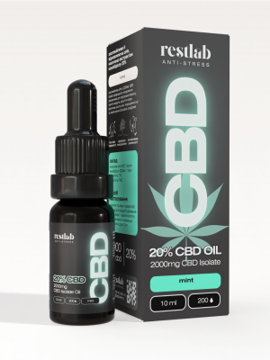 Олія 20% СBD Isolate mint RESTLAB (10мл)