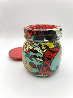 Контейнер скло/гріндер 2в1, 300мл