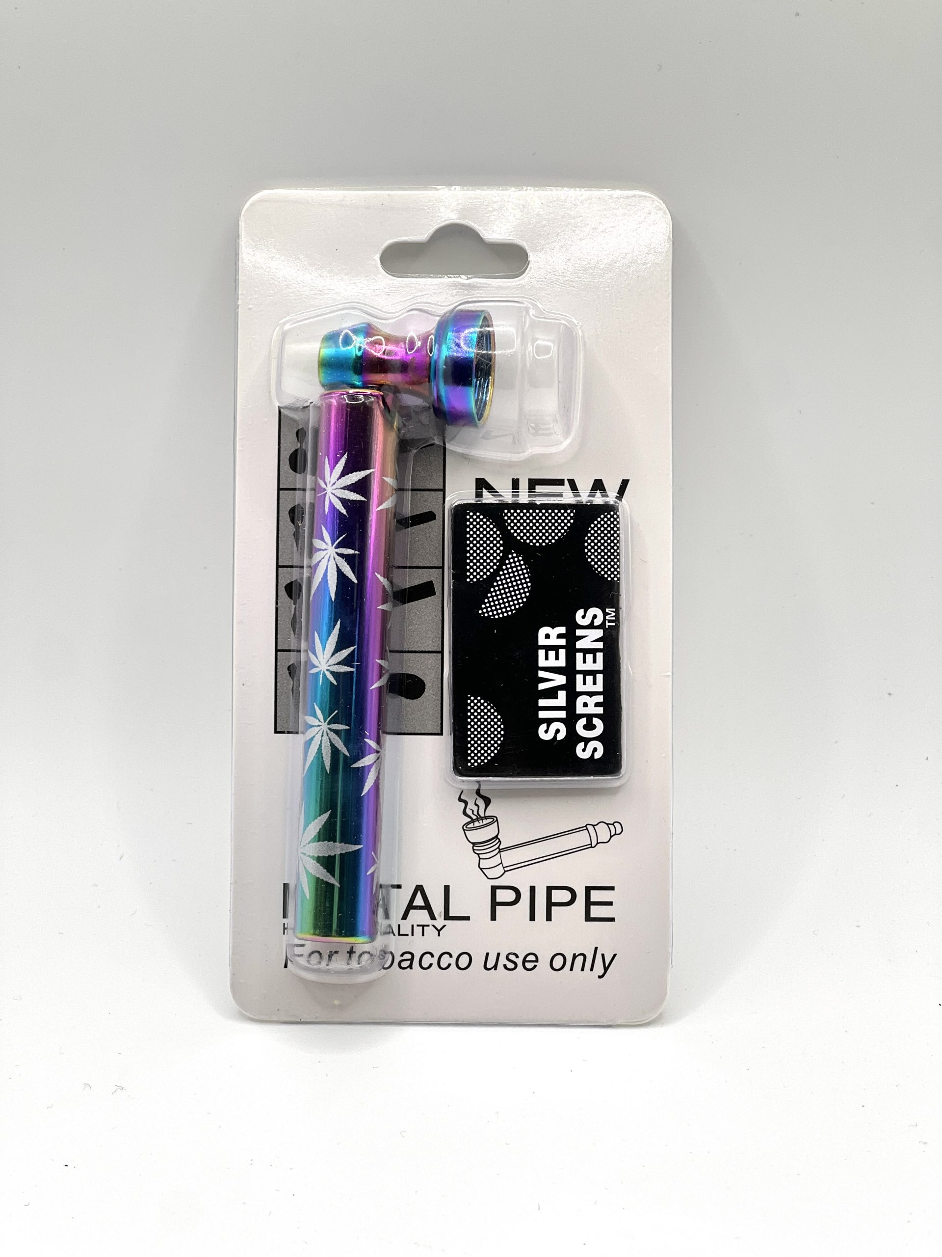 Трубка курильне скло/метал № GT-018CI