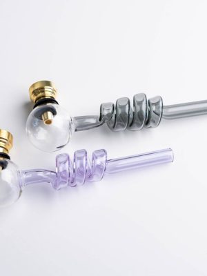 Трубка скляна курильна "Спіраль" UOZ0048