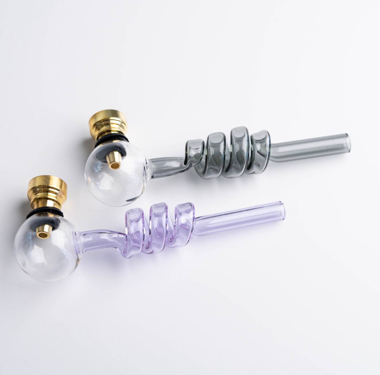 Трубка скляна курильна "Спіраль" UOZ0048